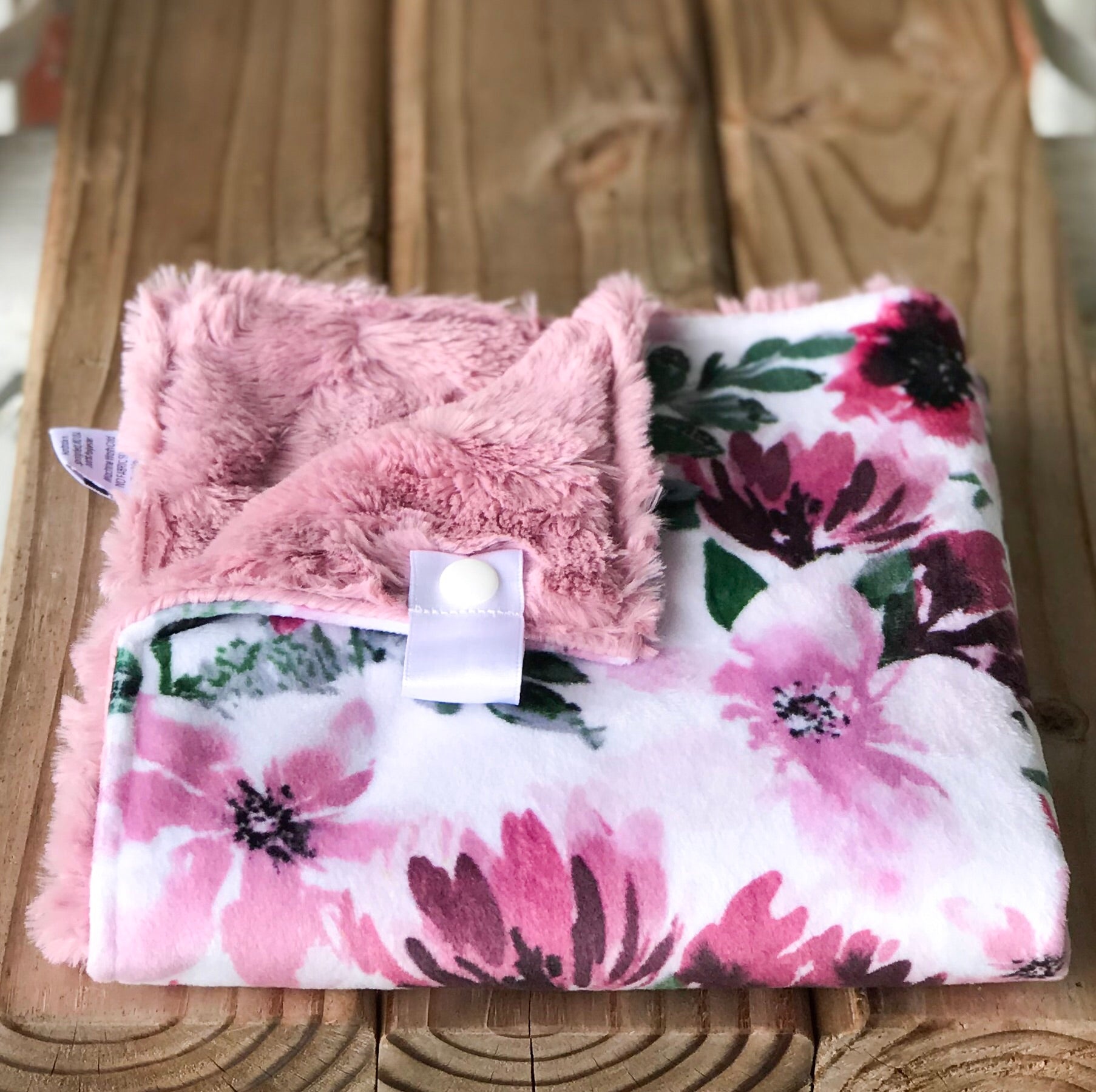 Easy Order Spring Flowers Rose Minky Lovey