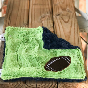 Pre-Selected Color Combos in Football Applique Mini Loveys