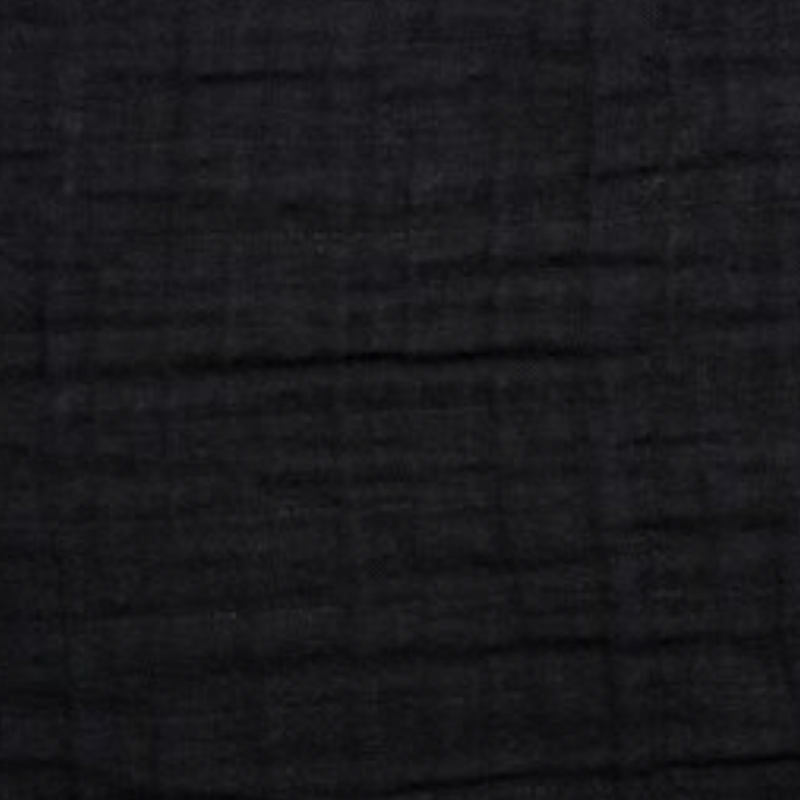 Solid Black Muslin