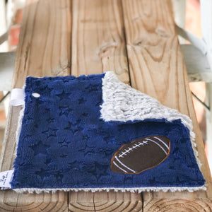 Pre-Selected Color Combos in Football Applique Mini Loveys