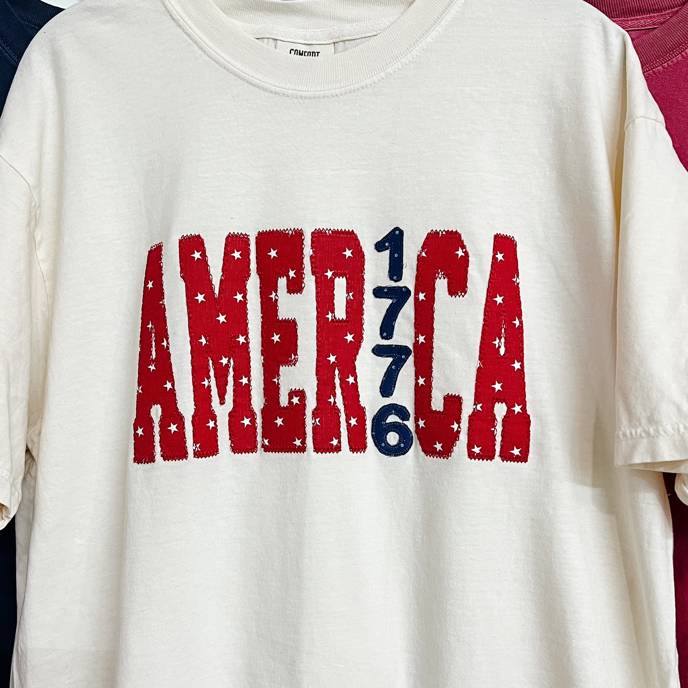 NEW! America 1776 Appliqued Tee or Sweatshirt
