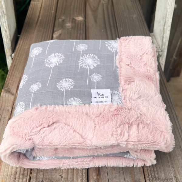 RTS Dandelion Steel Cotton Cuddle Blanket