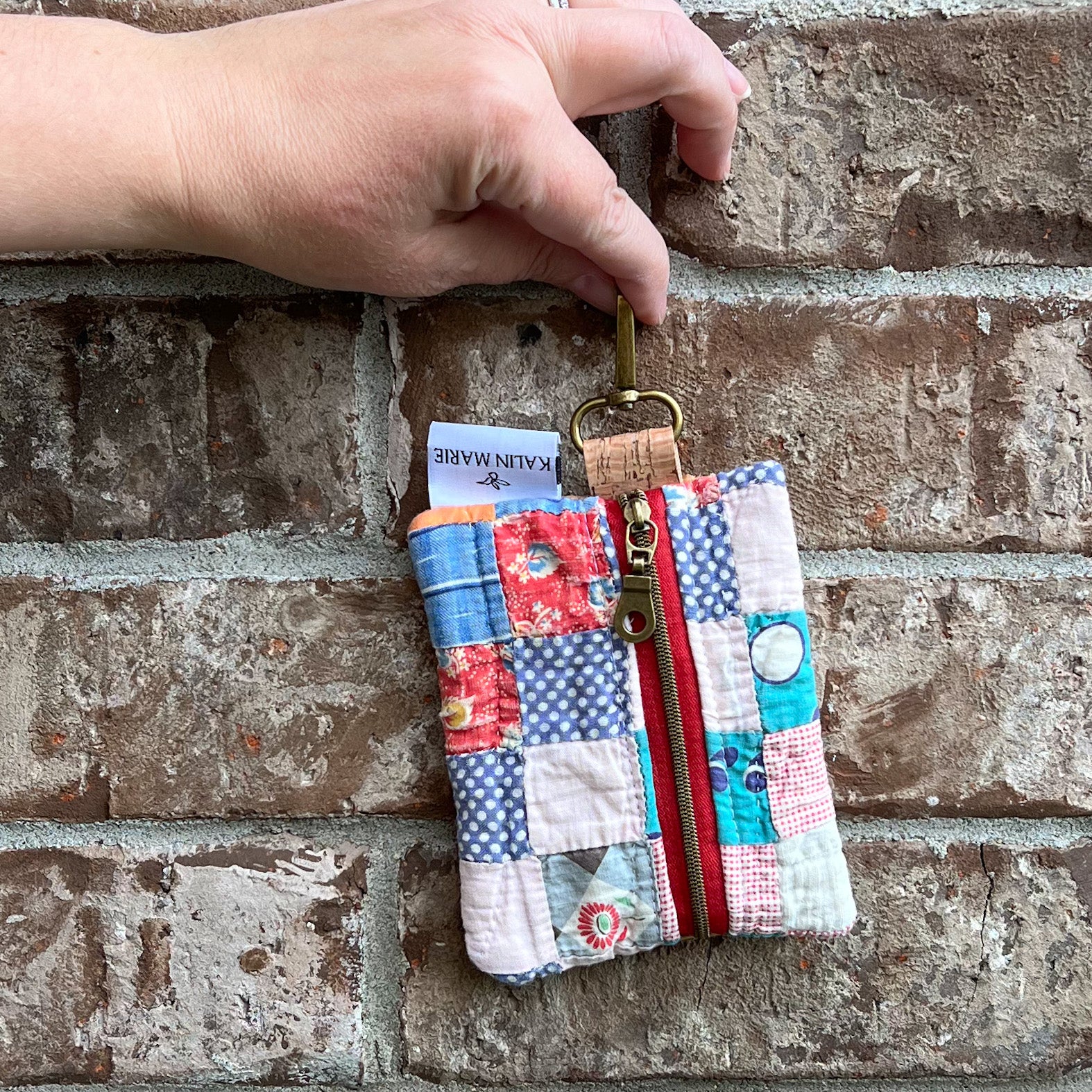 LE Vintage Quilt Coin Purse