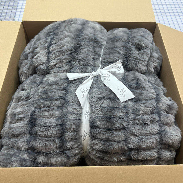 LE Easy Order Graphite Enzo Milan Double Luxe Blanket