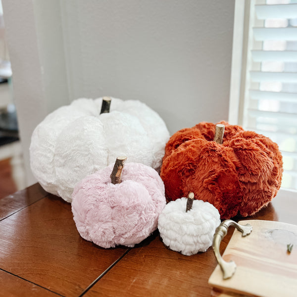 Custom Minky Pumpkins Decorative