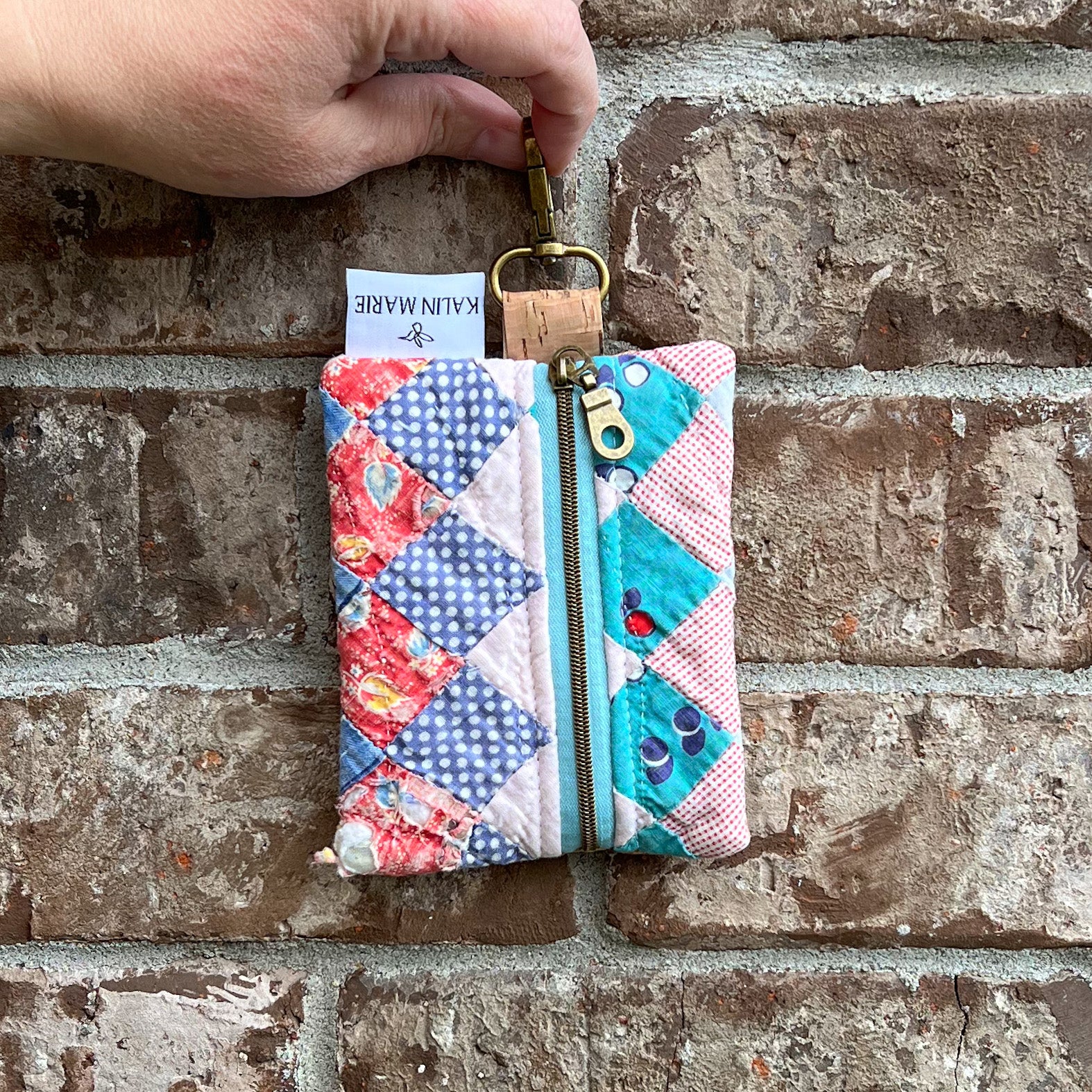 LE Vintage Quilt Coin Purse