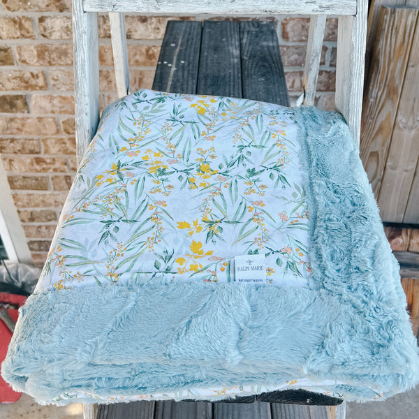 Easy Order Lush Mimosa Cotton Knit Luxe Blanket