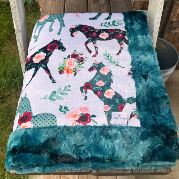 RTS LE Spoonflower Paprika Horses Blanket