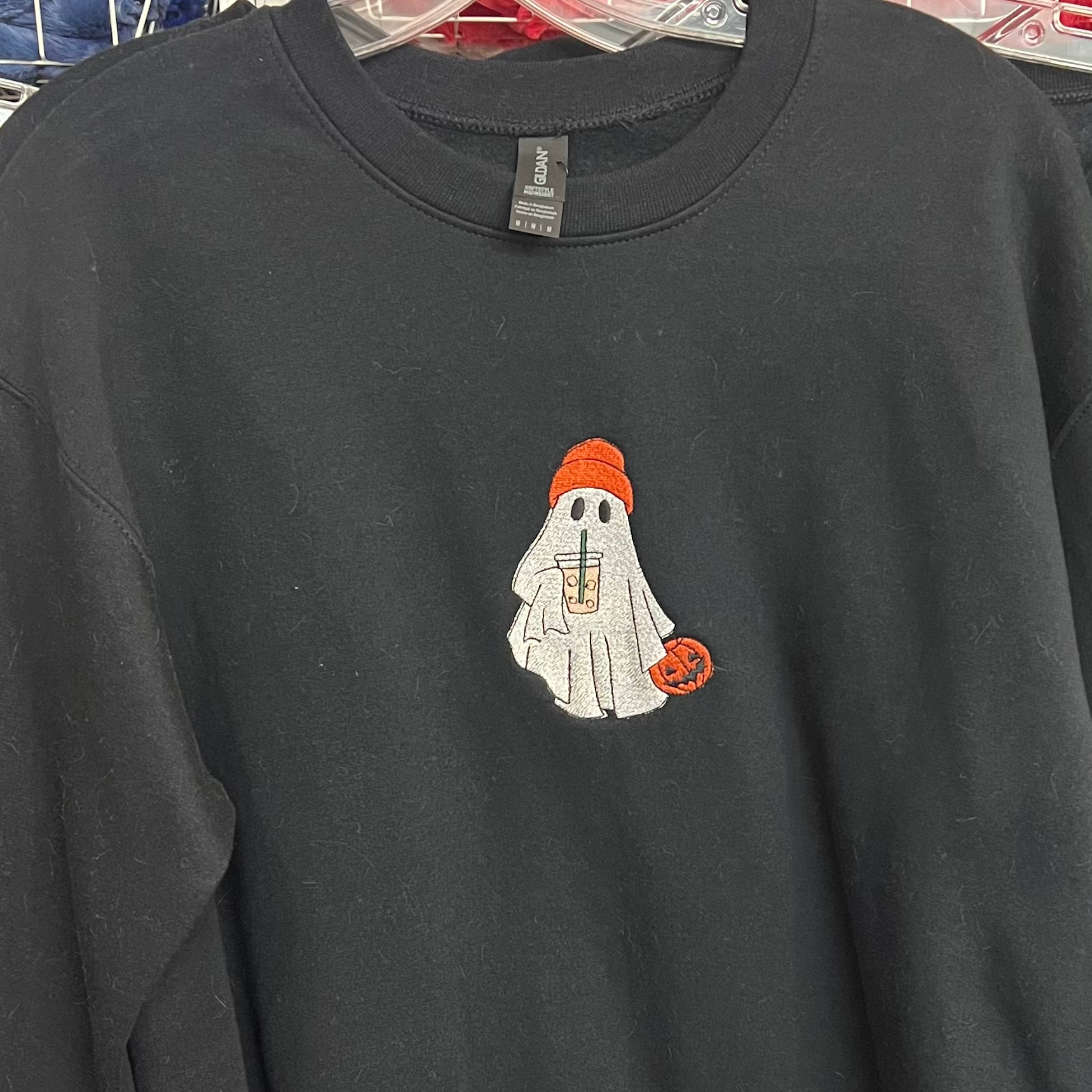 RTS! Coffee Ghost EmbroideredSweatshirts