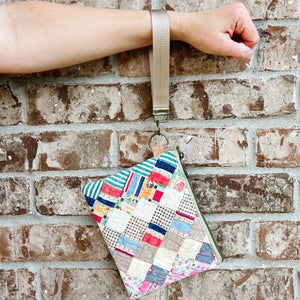 LE Vintage Quilt Wristlet