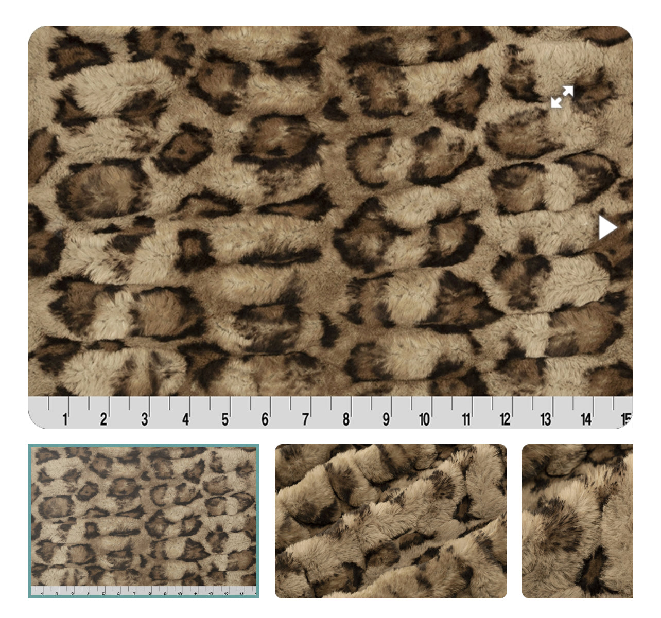 LE Easy Order Acorn Leopard Milan Double Luxe Blanket