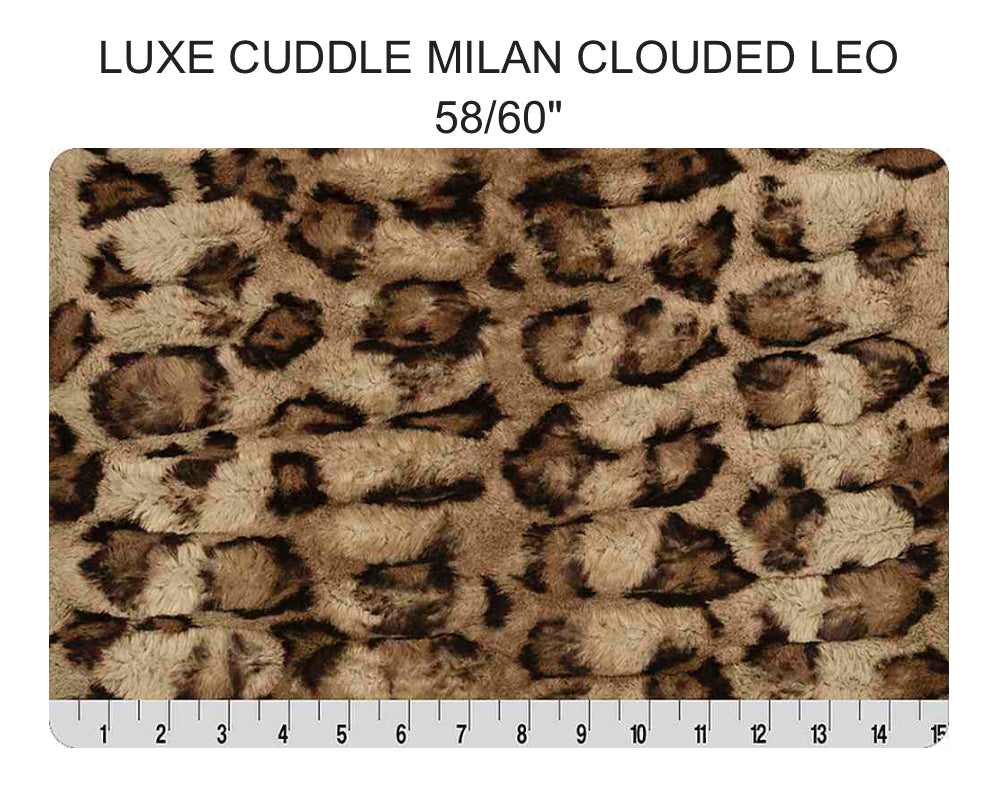 LE Easy Order Acorn Leopard Milan Double Luxe Blanket