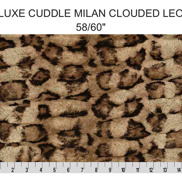 LE Easy Order Acorn Leopard Milan Double Luxe Blanket