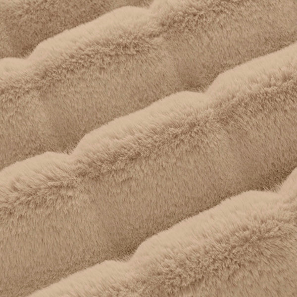 Easy Order Rosewater Hide & Fawn Faux Fur Double Luxe Blanket