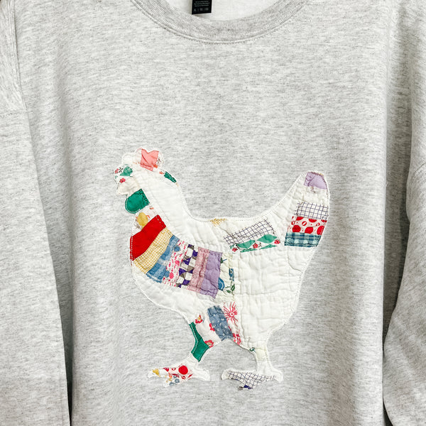 NEW! LE Scrappy Quilt Goose & Chicken Sweatshirts!