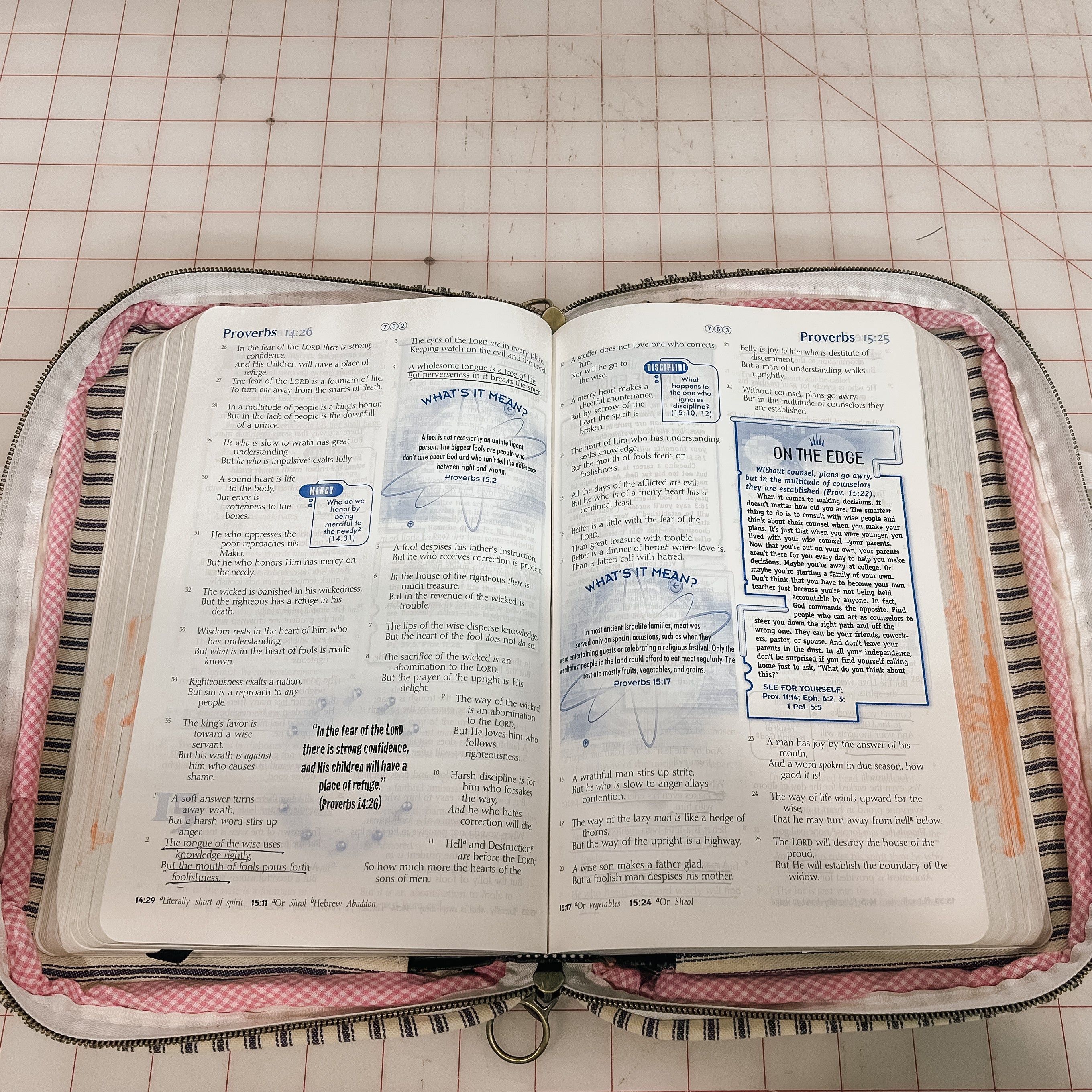 Vintage Quilt Bible Bag - Medium