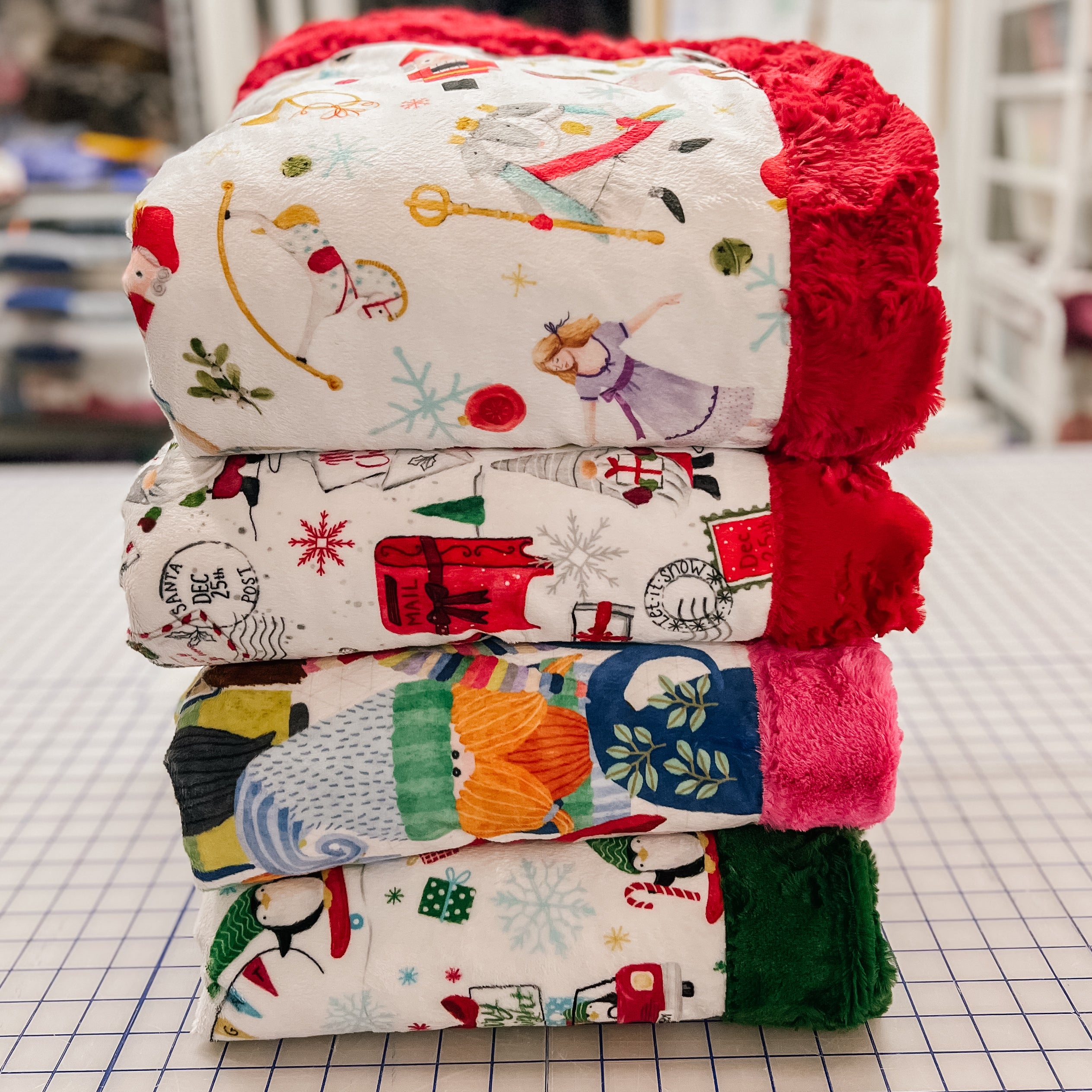 RTS Christmas Print Blankets