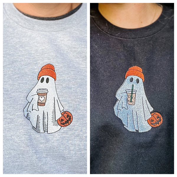 NEW! Iced or Hot Drink Ghost Sweatshirts