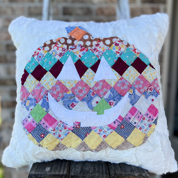 Special Order Quilt Applique 20x20 Pillow Cover with Invisible Zipper