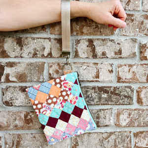 LE Vintage Quilt Wristlet