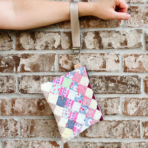 LE Vintage Quilt Wristlet