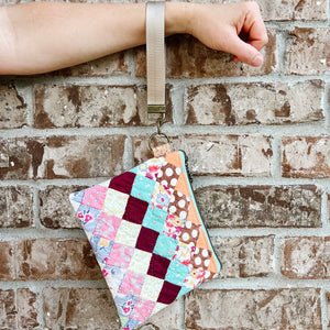 LE Vintage Quilt Wristlet