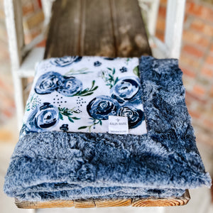 RTS Last Chance! Rosie Navy Snuggle Blankets