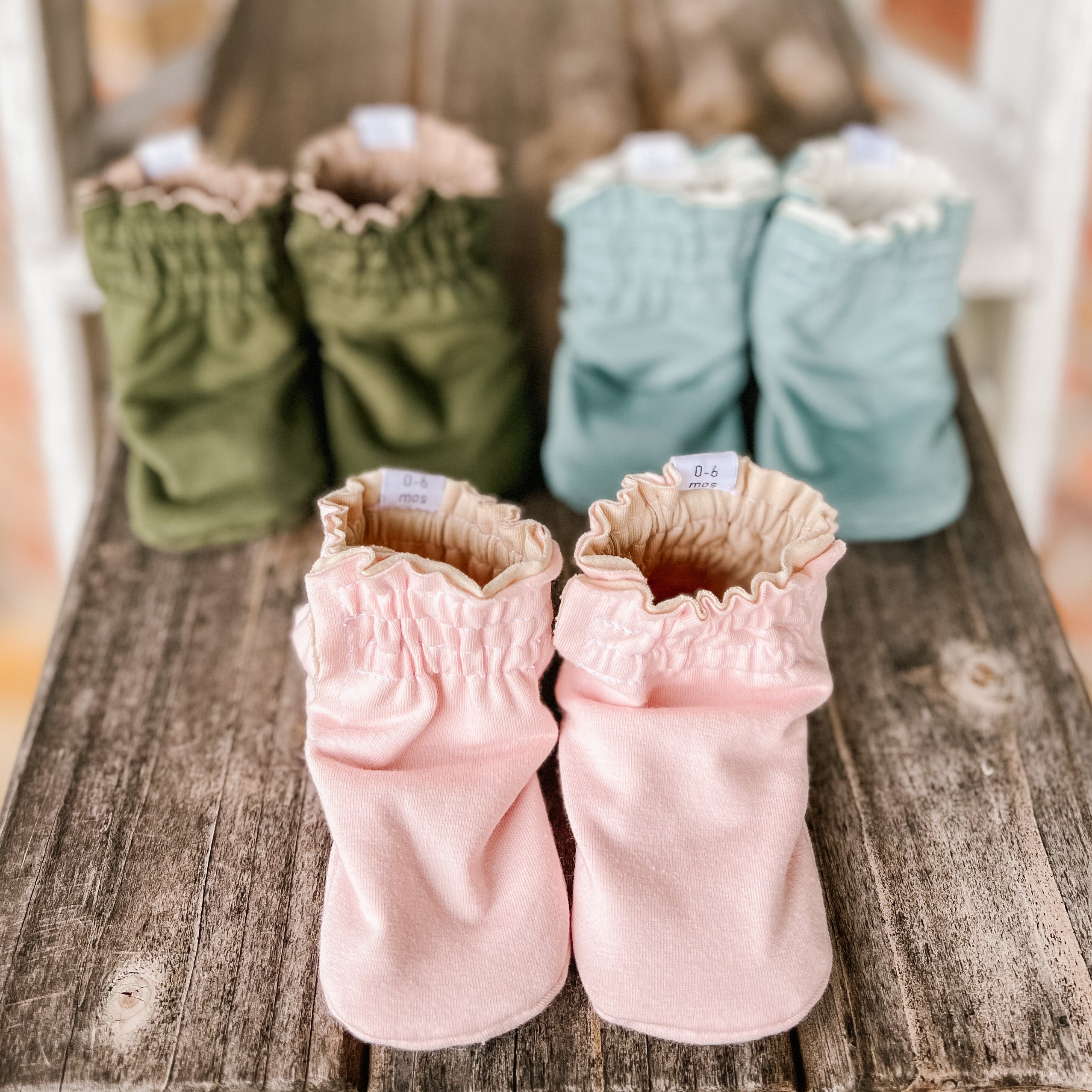 Last Chance! LE Reversible All Knit Booties Ready to Ship