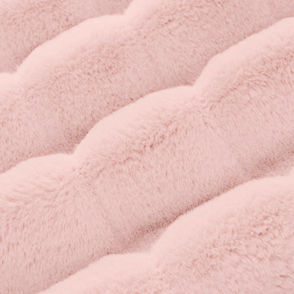 Easy Order Rosewater Hide & Fawn Faux Fur Double Luxe Blanket