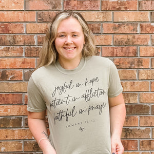 Last Chance! Limited Edition Romans 12:12 T-shirts
