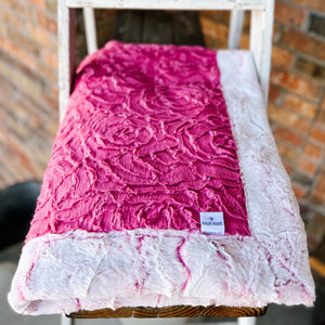 Last Chance! RTS Demi Rose Carnation & Carnation Frosted Hide Luxe Blanket