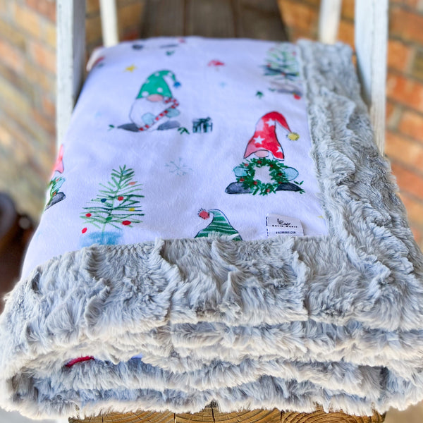 RTS Christmas Gnoming Luxe Blanket