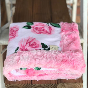 Easy Order La Vie En Rose Pink Luxe Snuggle Blanket