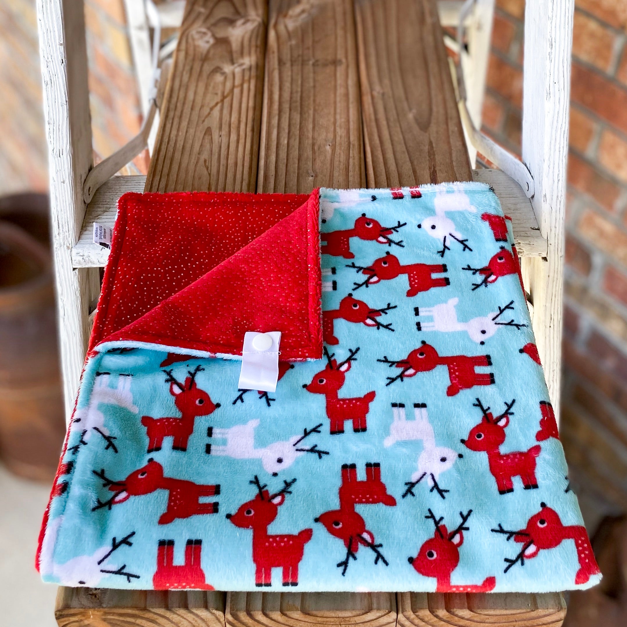Last Chance! RTS Holiday Reindeer Loveys & Blankets
