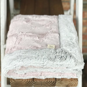 Easy Order Rosewater Hide & Silver Frost Double Luxe Blanket