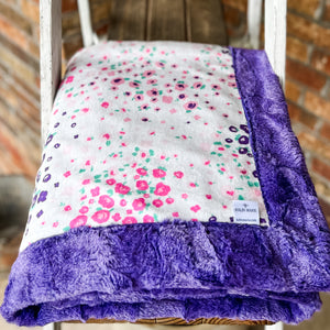 Last Chance! RTS Floral Fields Luxe Snuggle Blankets