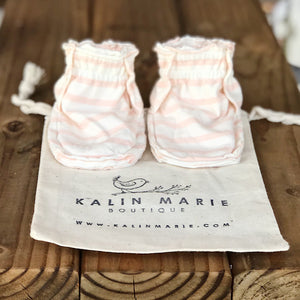 Olivia Cotton Knit Baby Booties