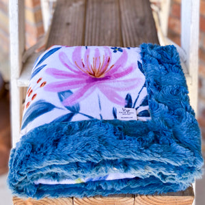 Easy Order Flower Mart & Poseidon Glacier Luxe Snuggle Blanket