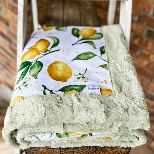 RTS LE Spoonflower Lemons Blankets