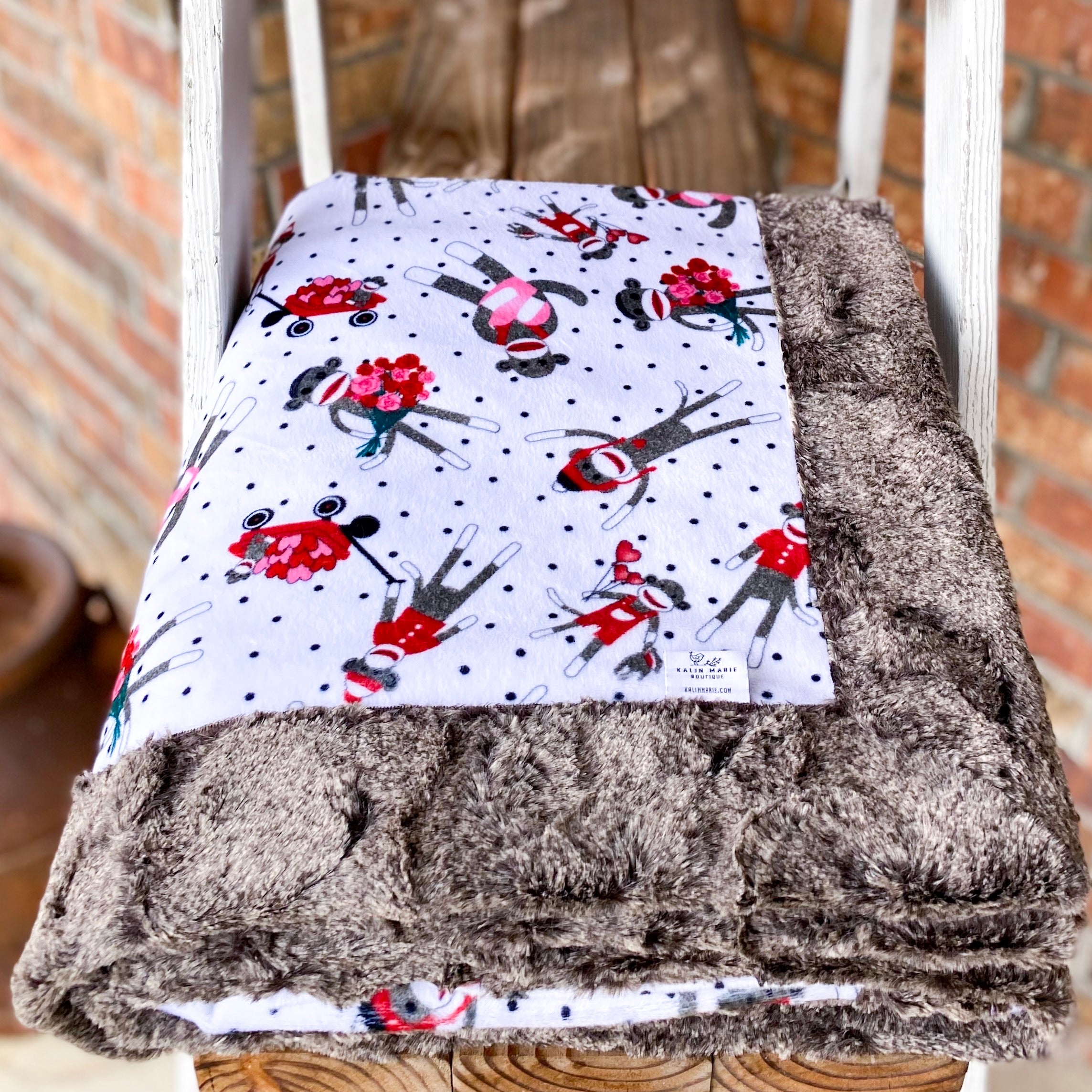 RTS Love Monkey Luxe Snuggle Blankets