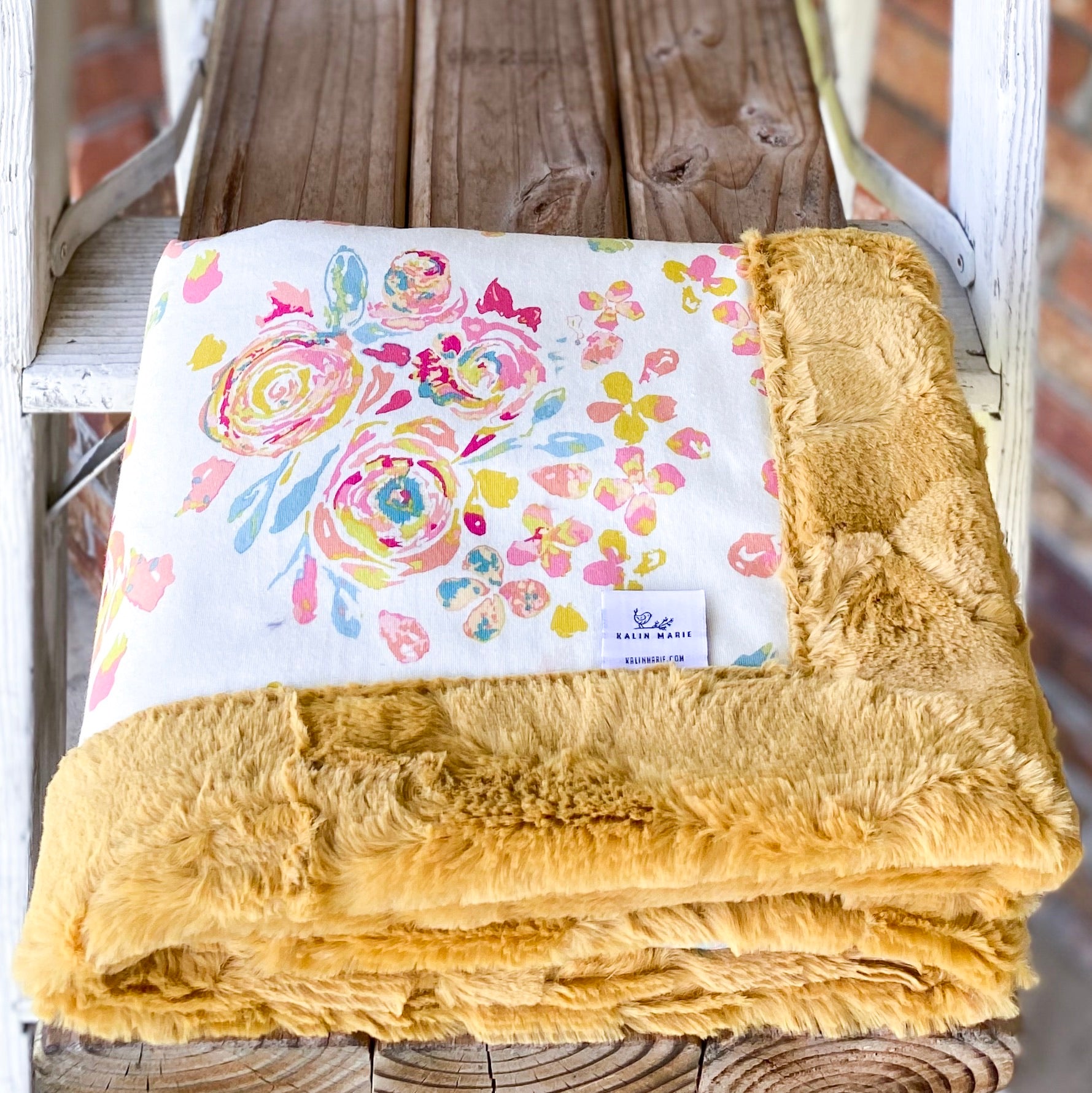 Easy Order Swifting Flora Cotton Knit Luxe Blanket