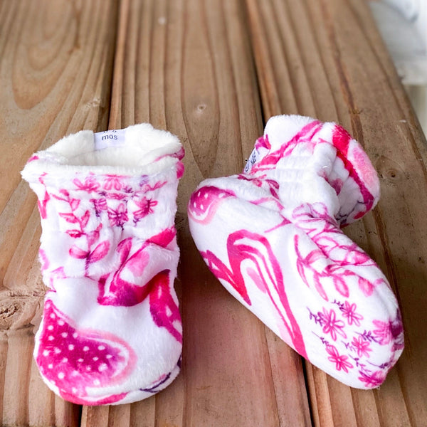 LE Love Me Minky Booties Ready to Ship