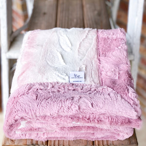 Easy Order Limited Rosewater Angora & Woodrose Hide Double Luxe Blanket