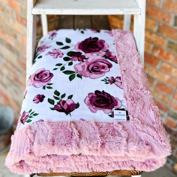 RTS Rose Bouquet Luxe Snuggle Blankets
