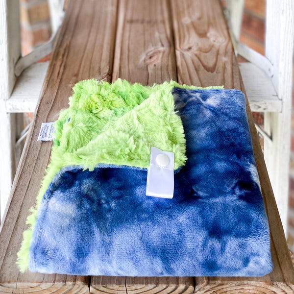 RTS Navy Tie Dye Luxe Snuggle Lovey