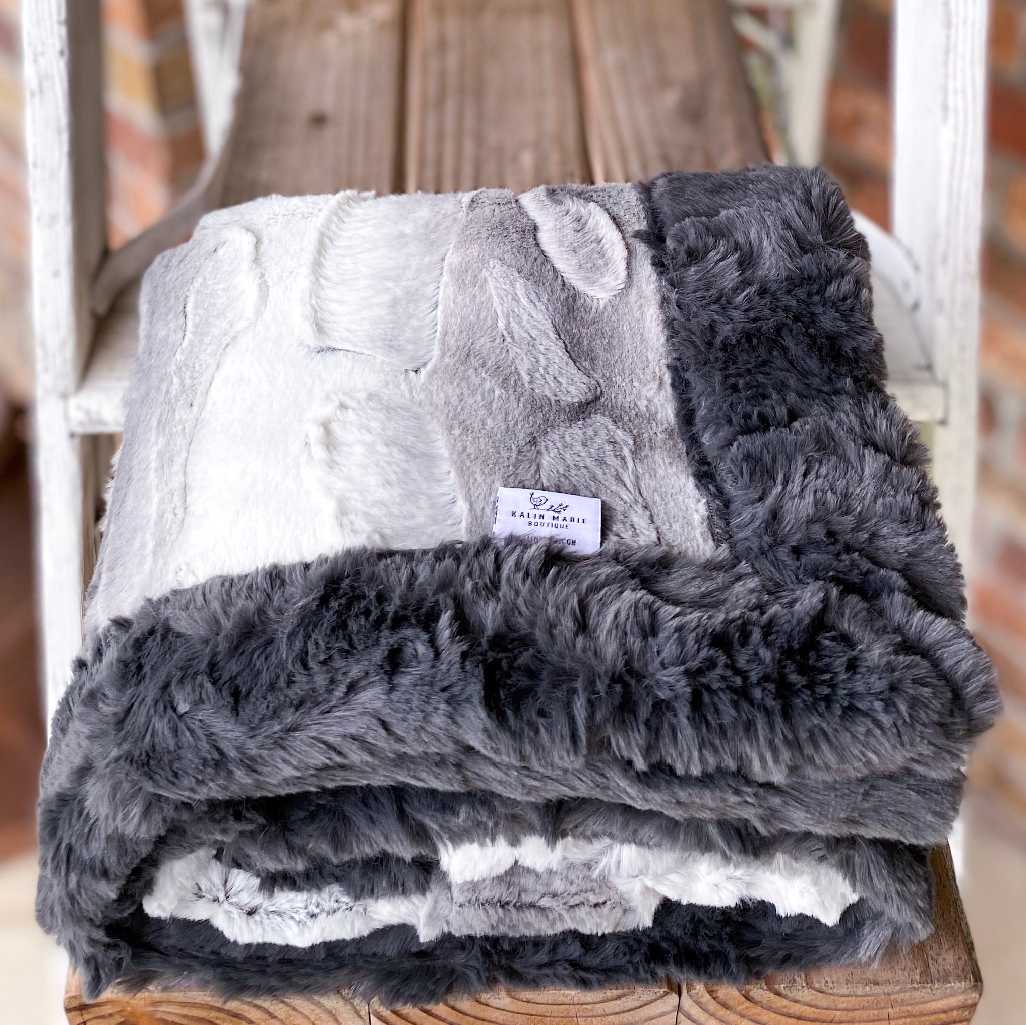 Easy Order Limited Platinum Angora & Ash Glacier Double Luxe Blanket