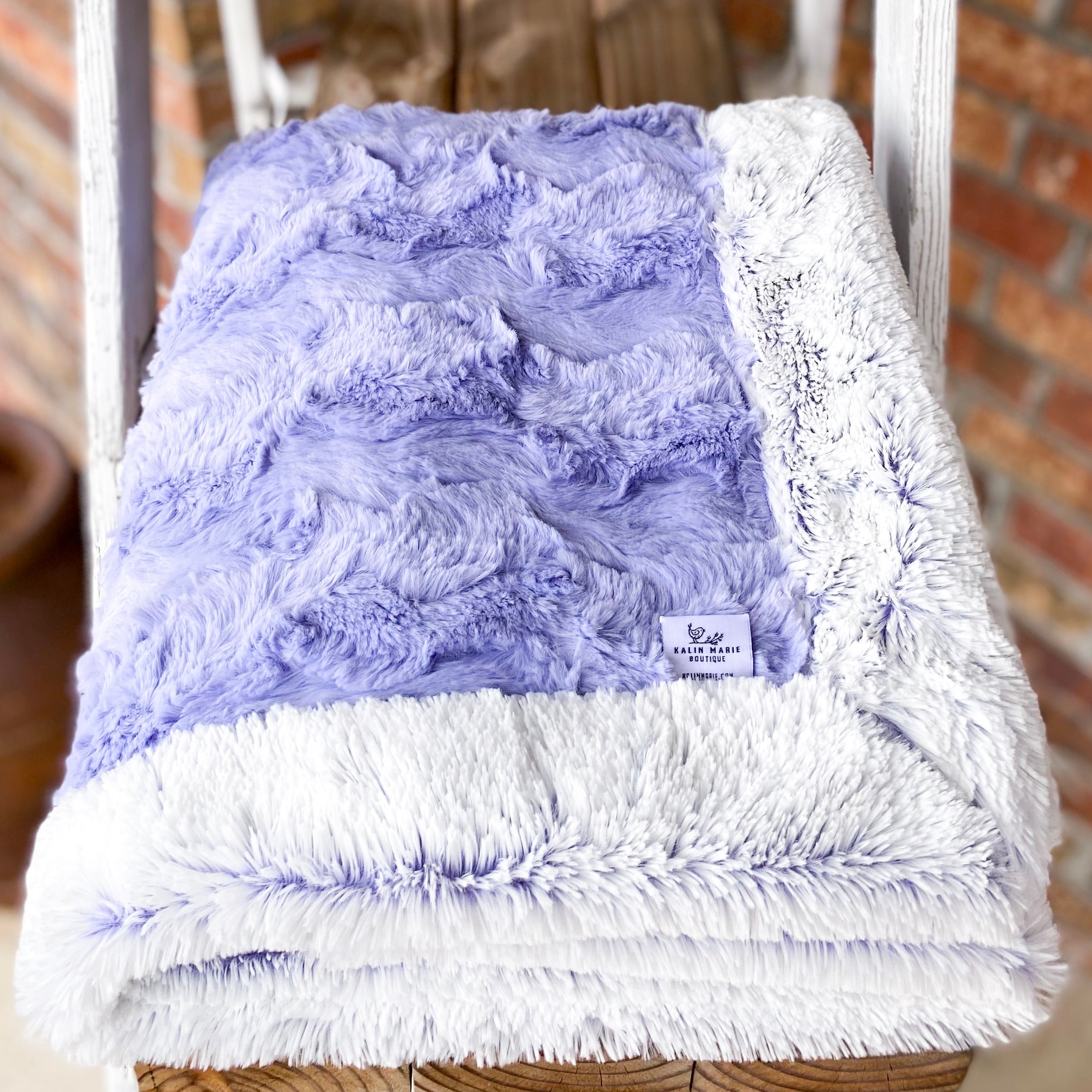 Easy Order Iris Glacier & Iris Frost Double Luxe Blanket