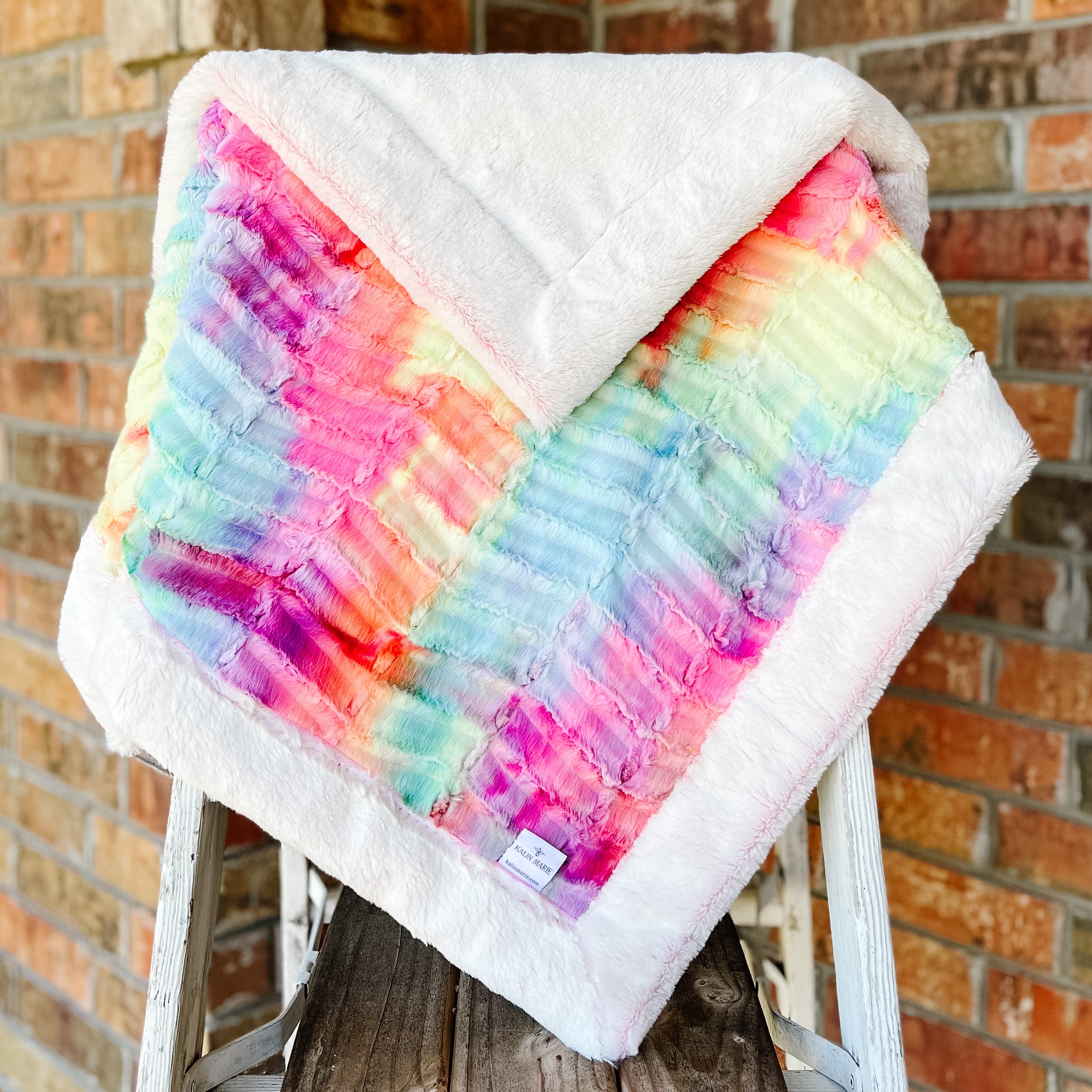 Ready to Ship Groovy Juicy & Pink Frost Luxe Blanket