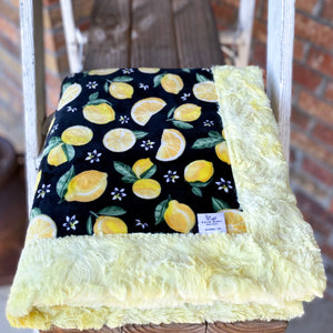 Last Chance! RTS Lemon Squeeze Luxe Snuggle Blankets