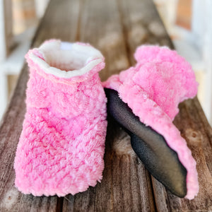 LE Hot Pink Spa Cloud Booties Ready to Ship
